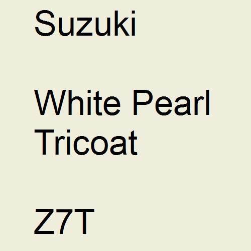 Suzuki, White Pearl Tricoat, Z7T.